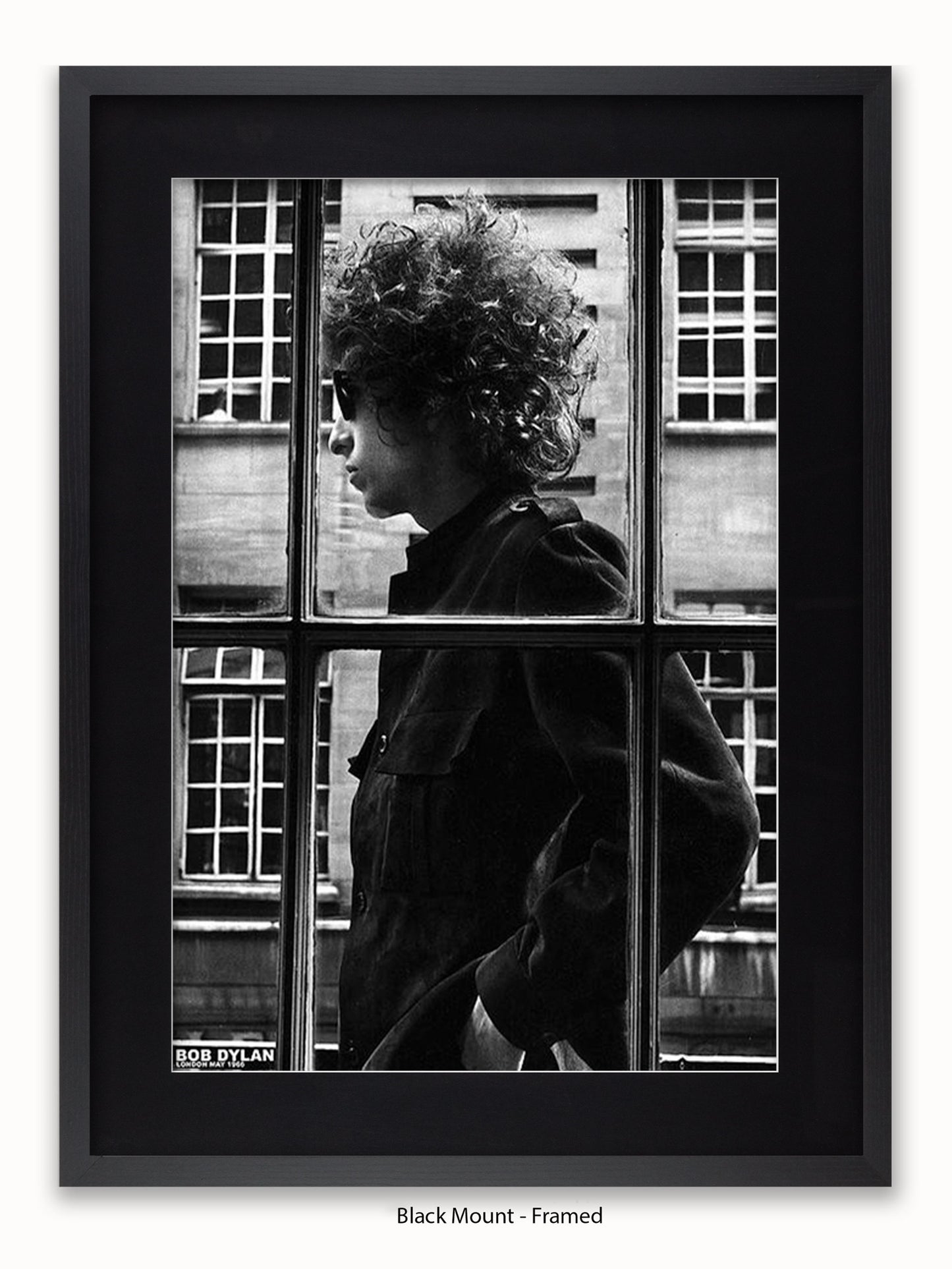 Bob Dylan - Window - London 1966 - Poster