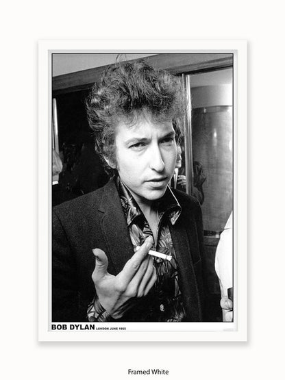 Bob Dylan - London - 1965 - Close up- Cigarette - Poster