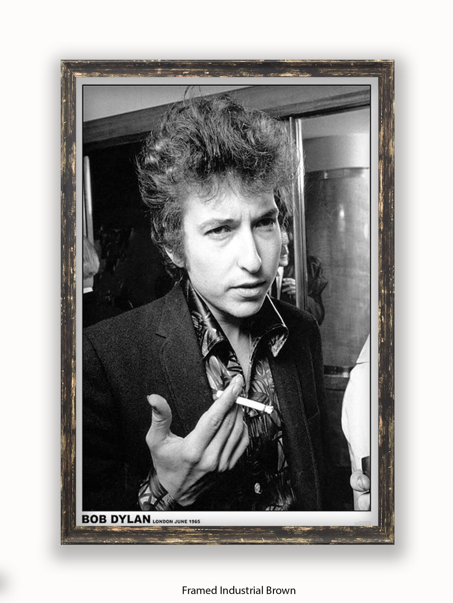 Bob Dylan - London - 1965 - Close up- Cigarette - Poster