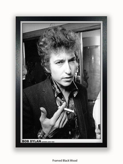 Bob Dylan - London - 1965 - Close up- Cigarette - Poster