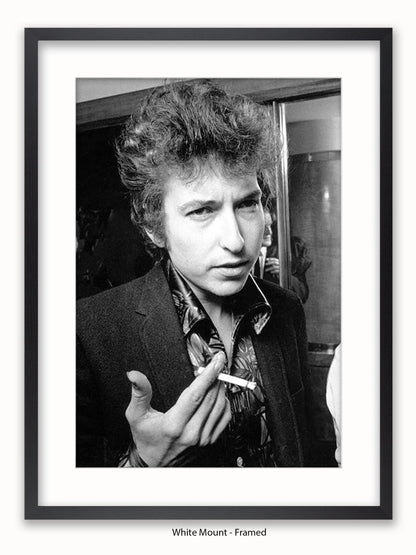 Bob Dylan - London - 1965 - Close up- Cigarette - Poster