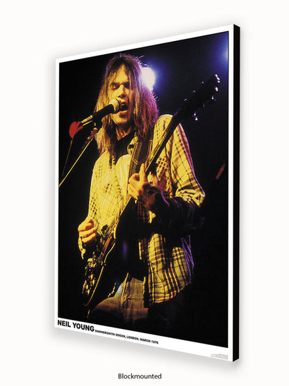 Neil Young  Colour - Hammersmith Odeon - London - 1976 - Poster