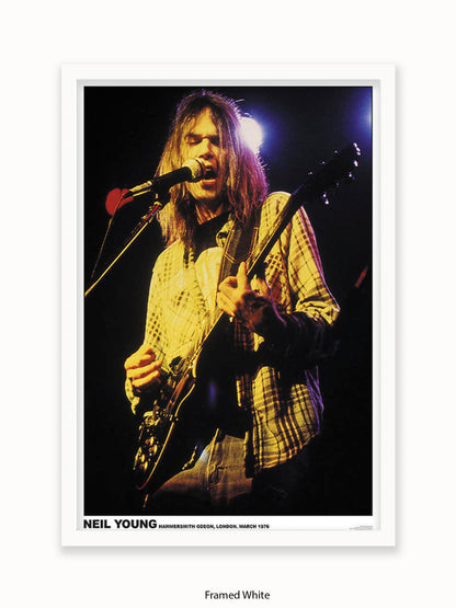 Neil Young  Colour - Hammersmith Odeon - London - 1976 - Poster