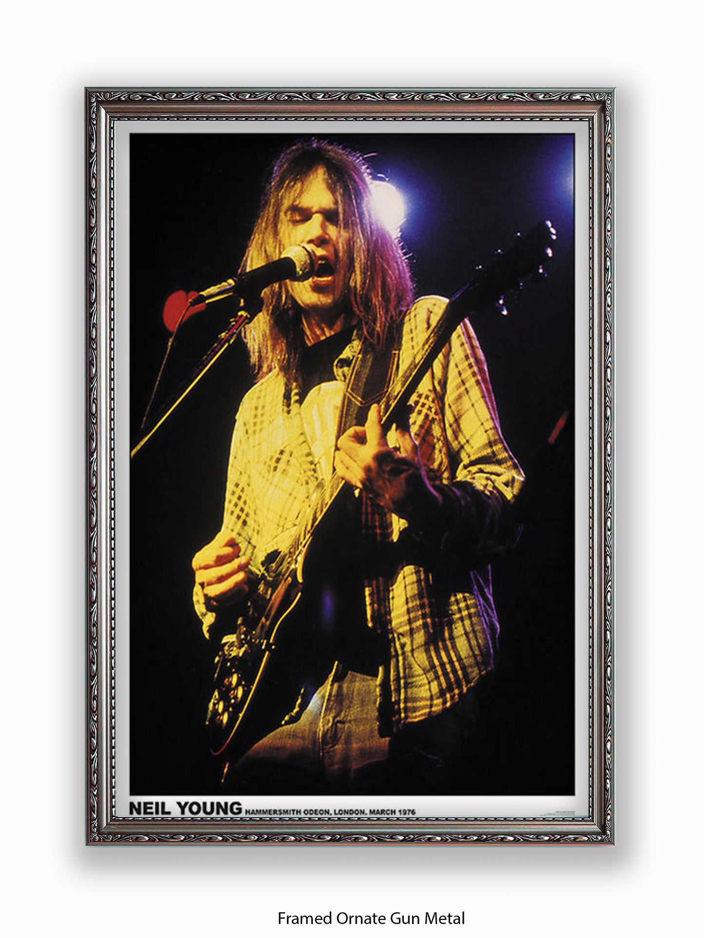 Neil Young  Colour - Hammersmith Odeon - London - 1976 - Poster