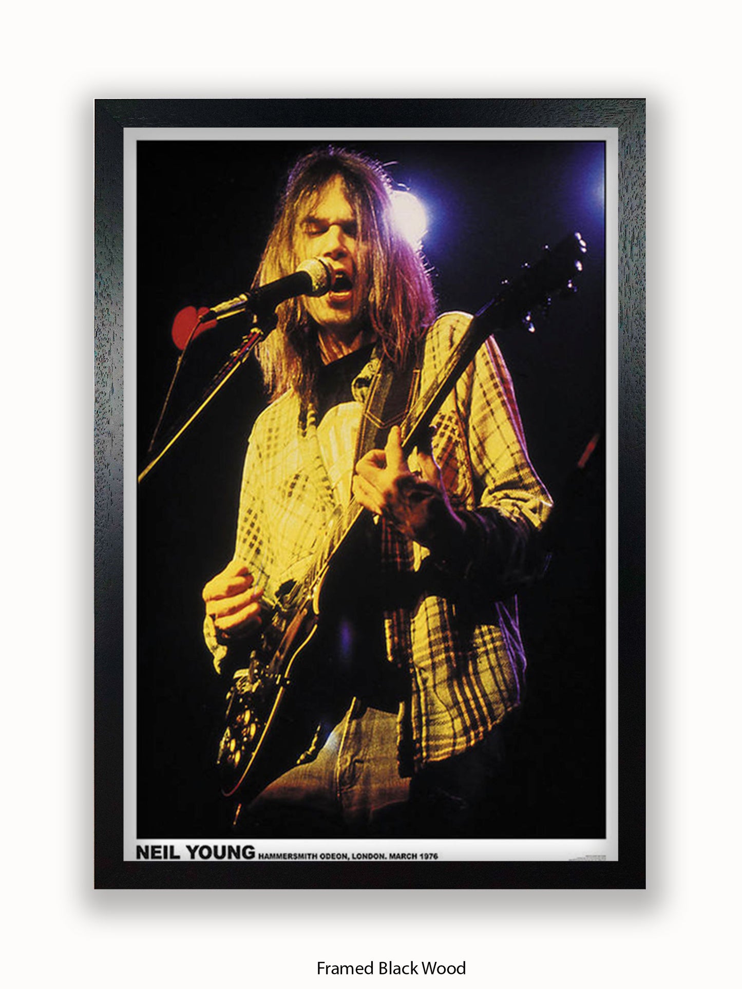 Neil Young  Colour - Hammersmith Odeon - London - 1976 - Poster