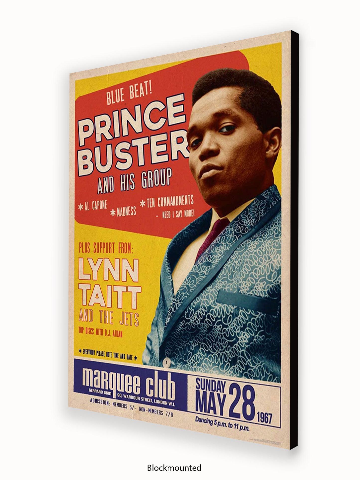 Prince Buster - Marquee Club - London 1967 Poster