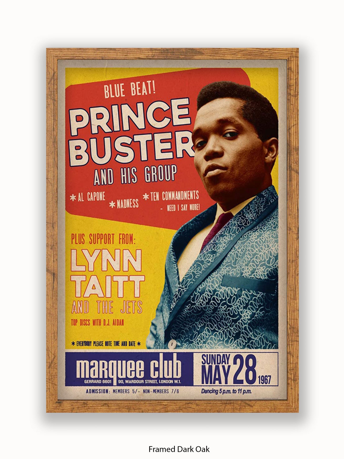 Prince Buster - Marquee Club - London 1967 Poster