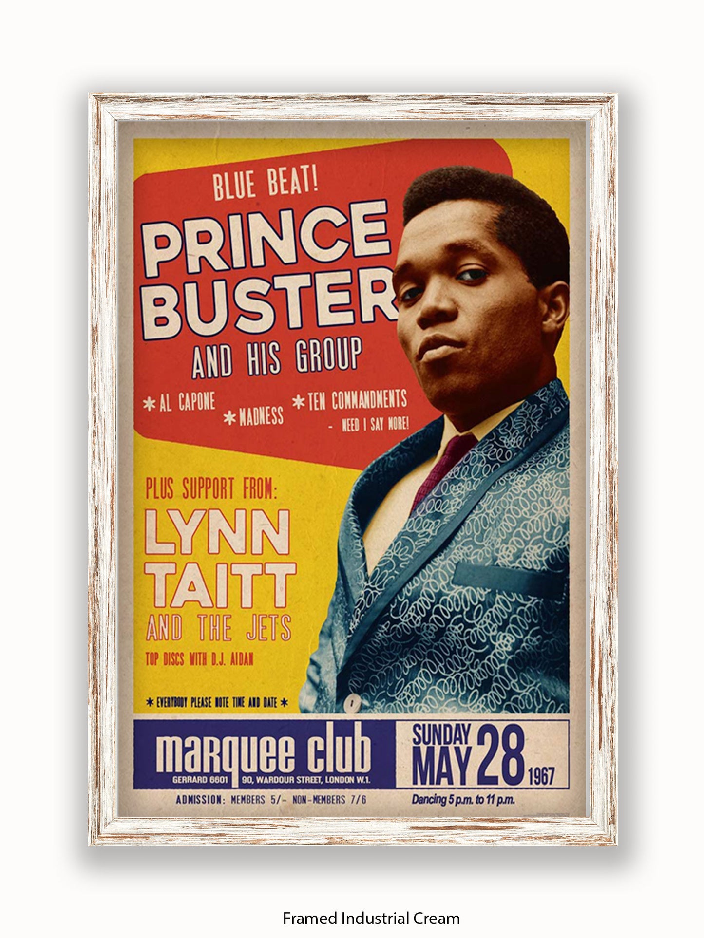 Prince Buster - Marquee Club - London 1967 Poster