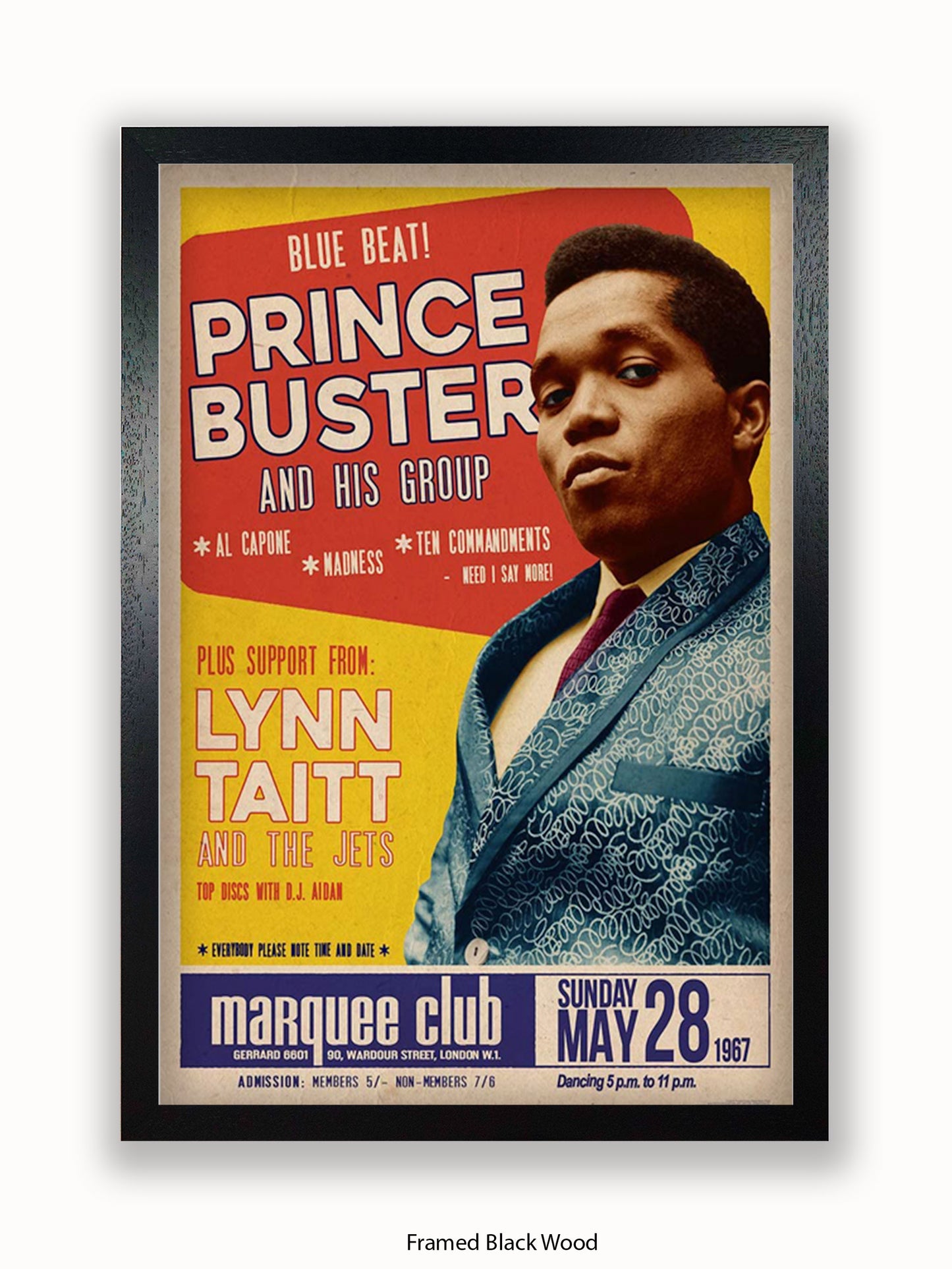 Prince Buster - Marquee Club - London 1967 Poster