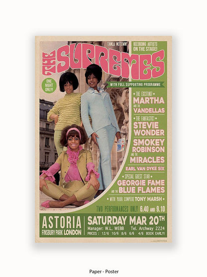 Supremes - Finsbury Park - London - Poster