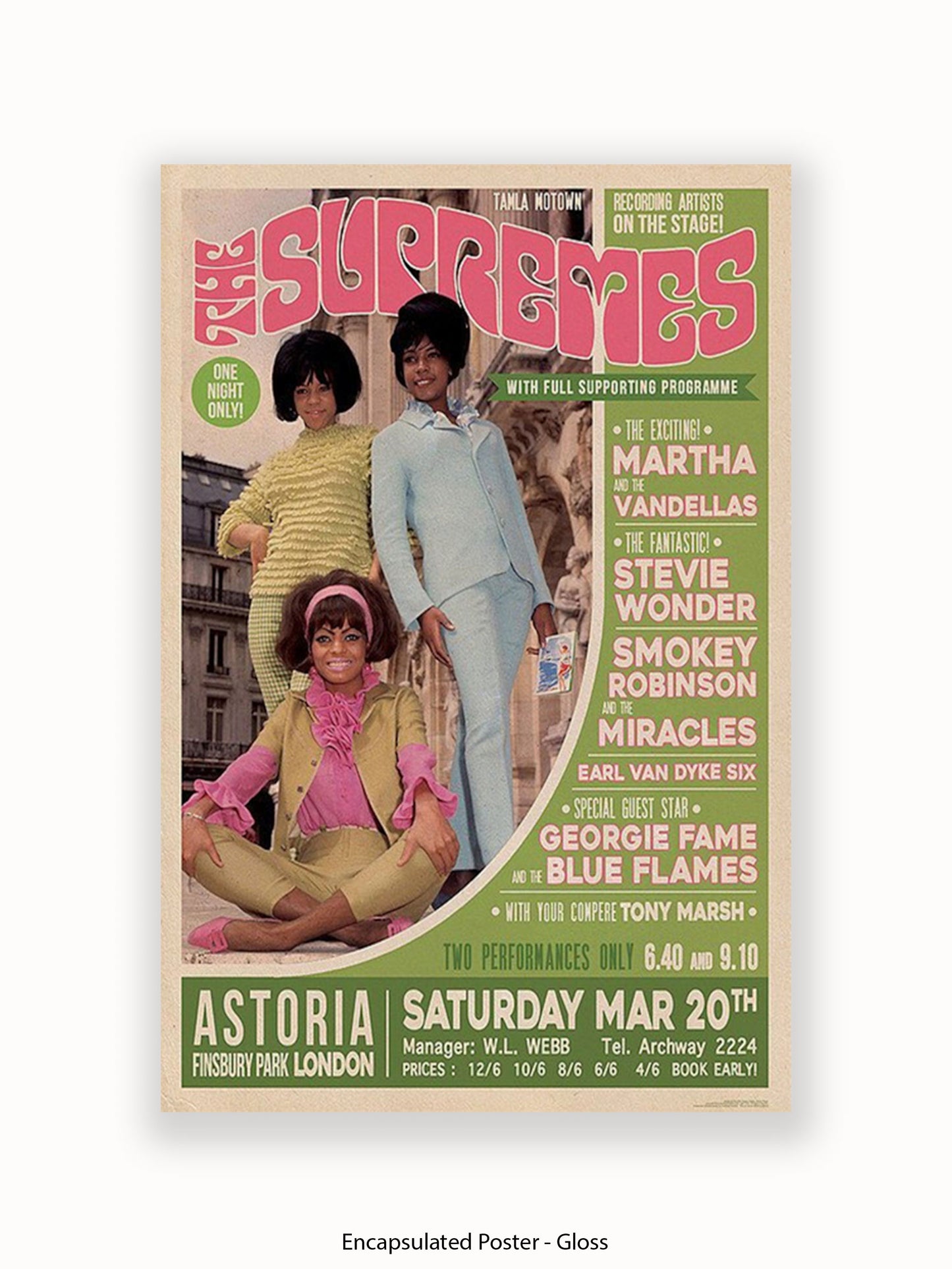 Supremes - Finsbury Park - London - Poster