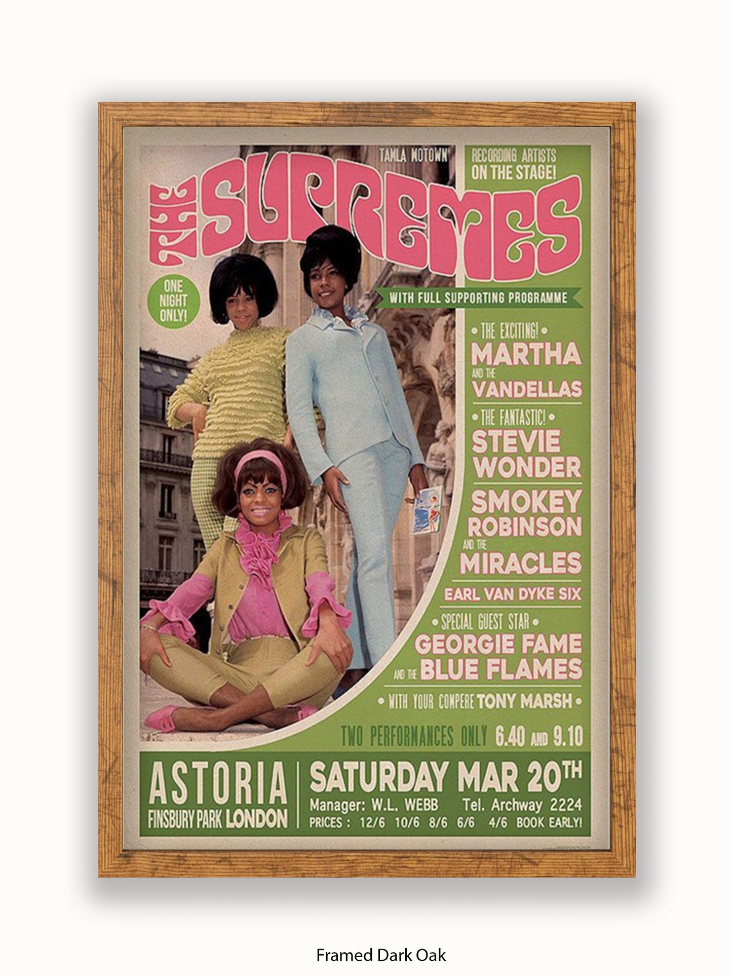 Supremes - Finsbury Park - London - Poster