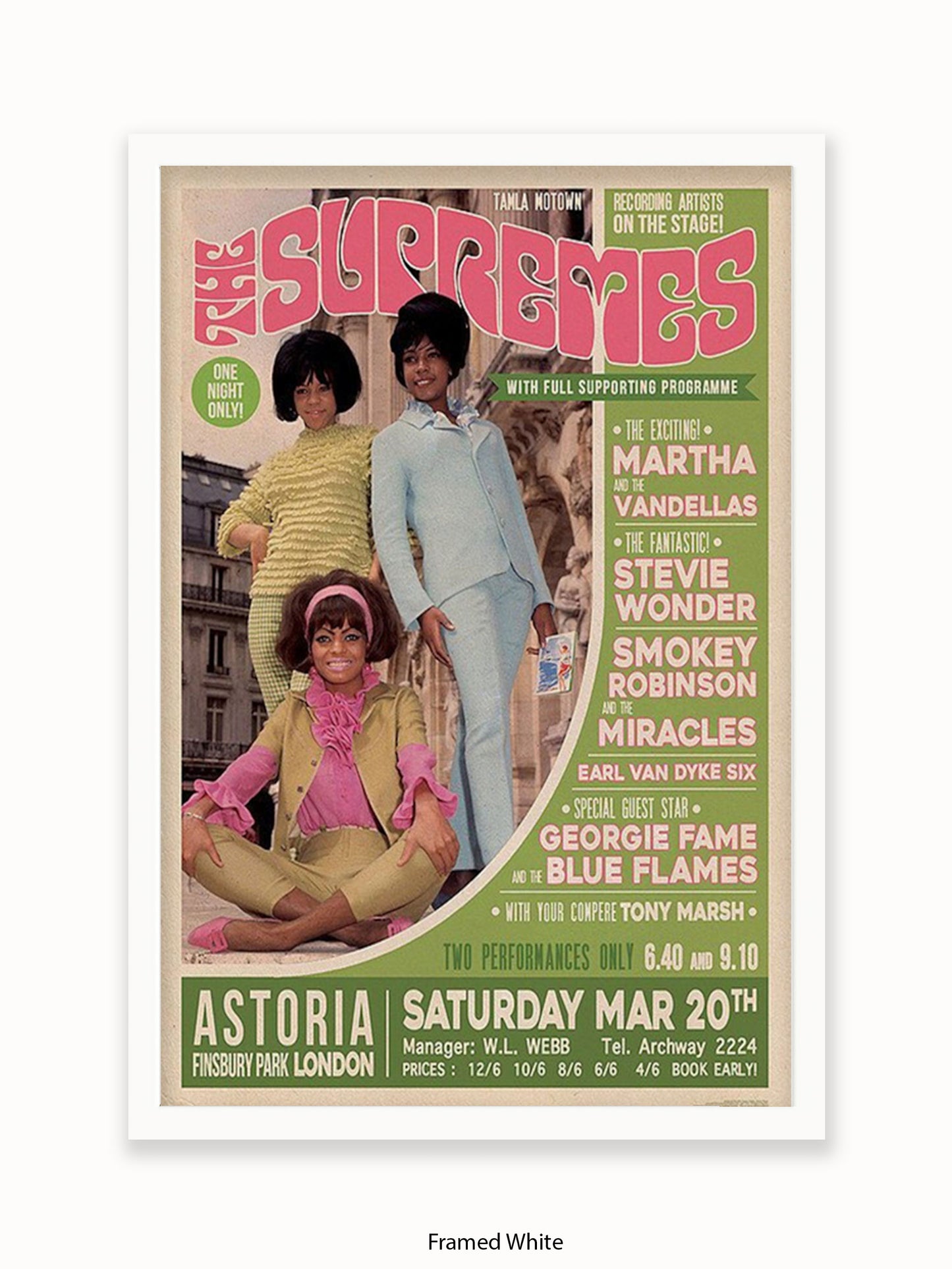 Supremes - Finsbury Park - London - Poster