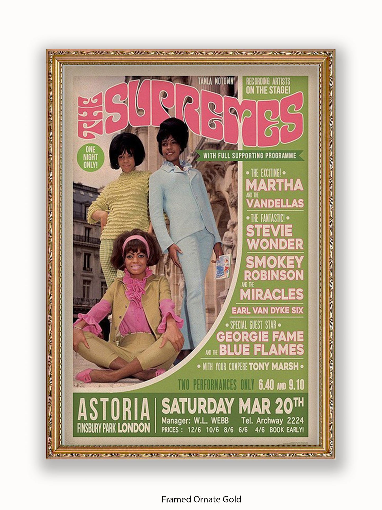 Supremes - Finsbury Park - London - Poster