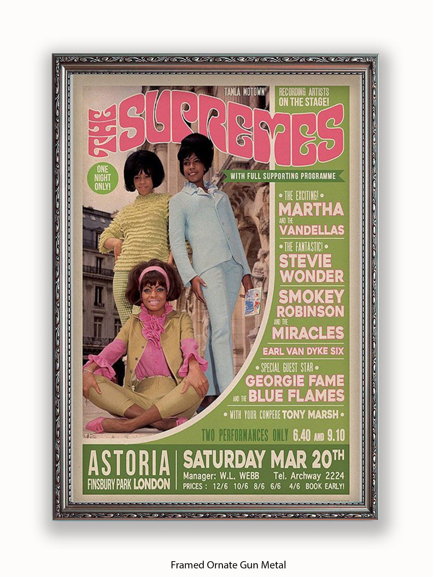 Supremes - Finsbury Park - London - Poster