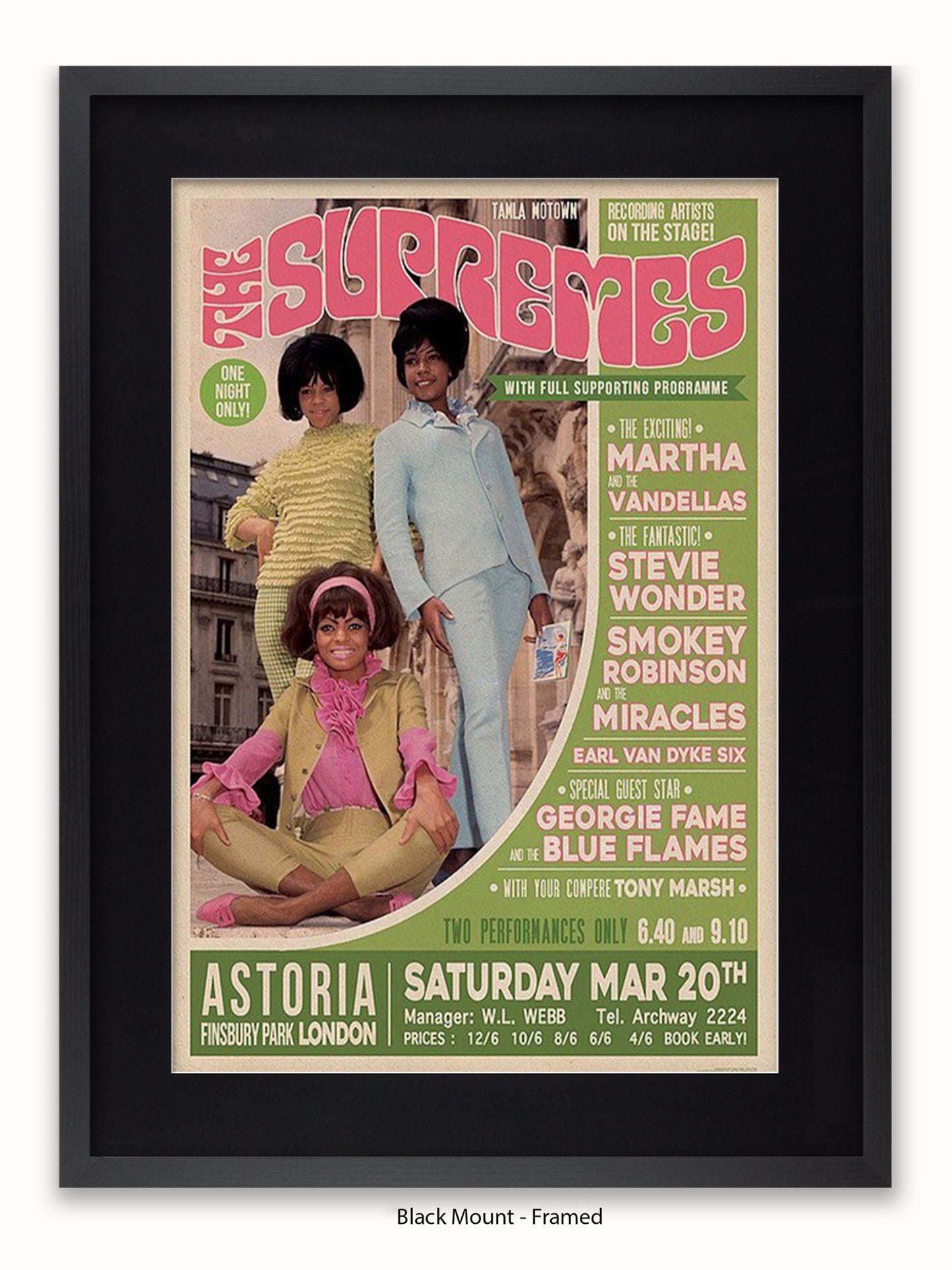 Supremes - Finsbury Park - London - Poster