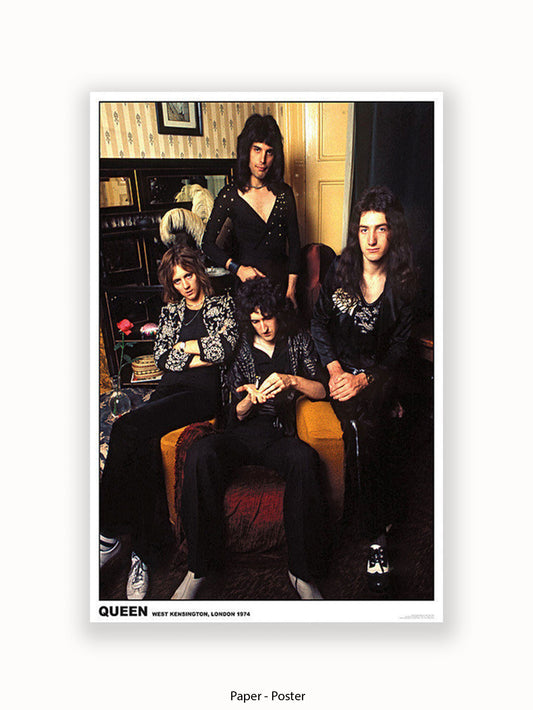 Queen - West Kensington - London 1974 Poster