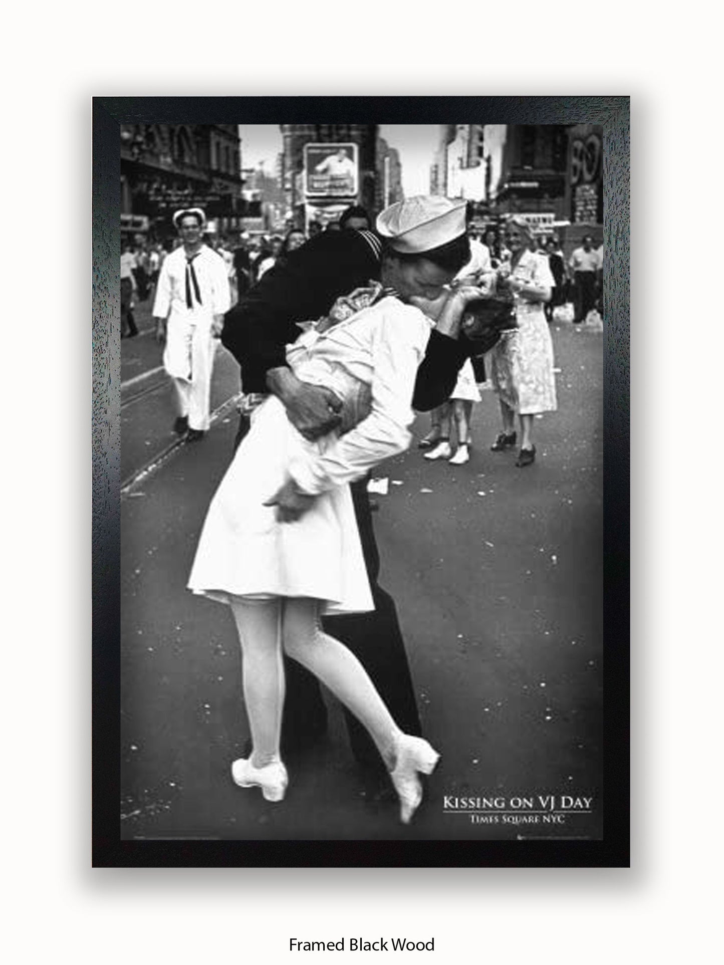 Wars End Kiss Times Square Poster