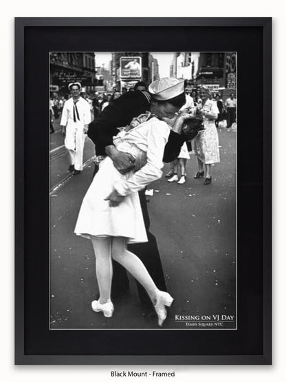 Wars End Kiss Times Square Poster