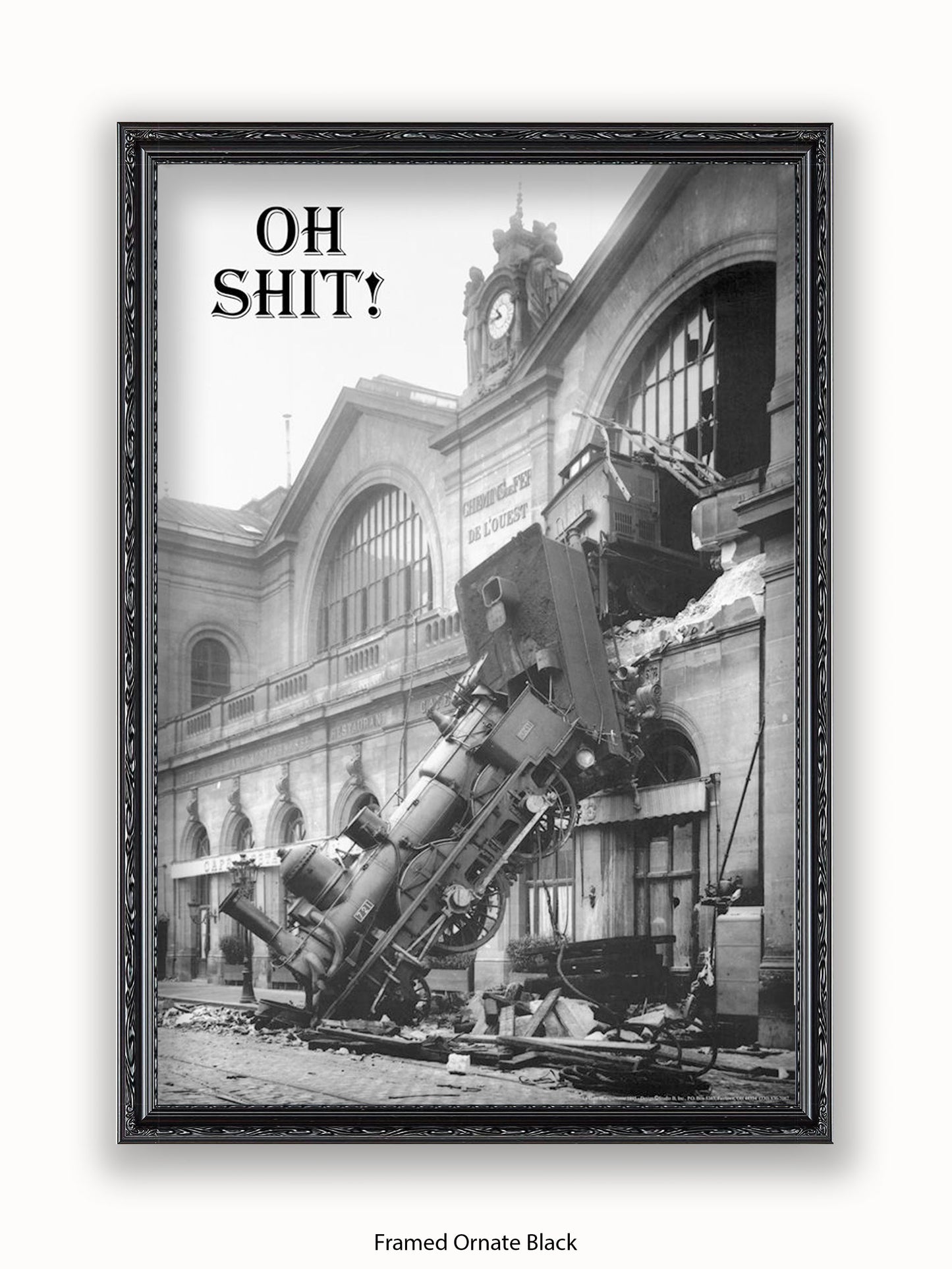 Shit !! Train Crash Poster