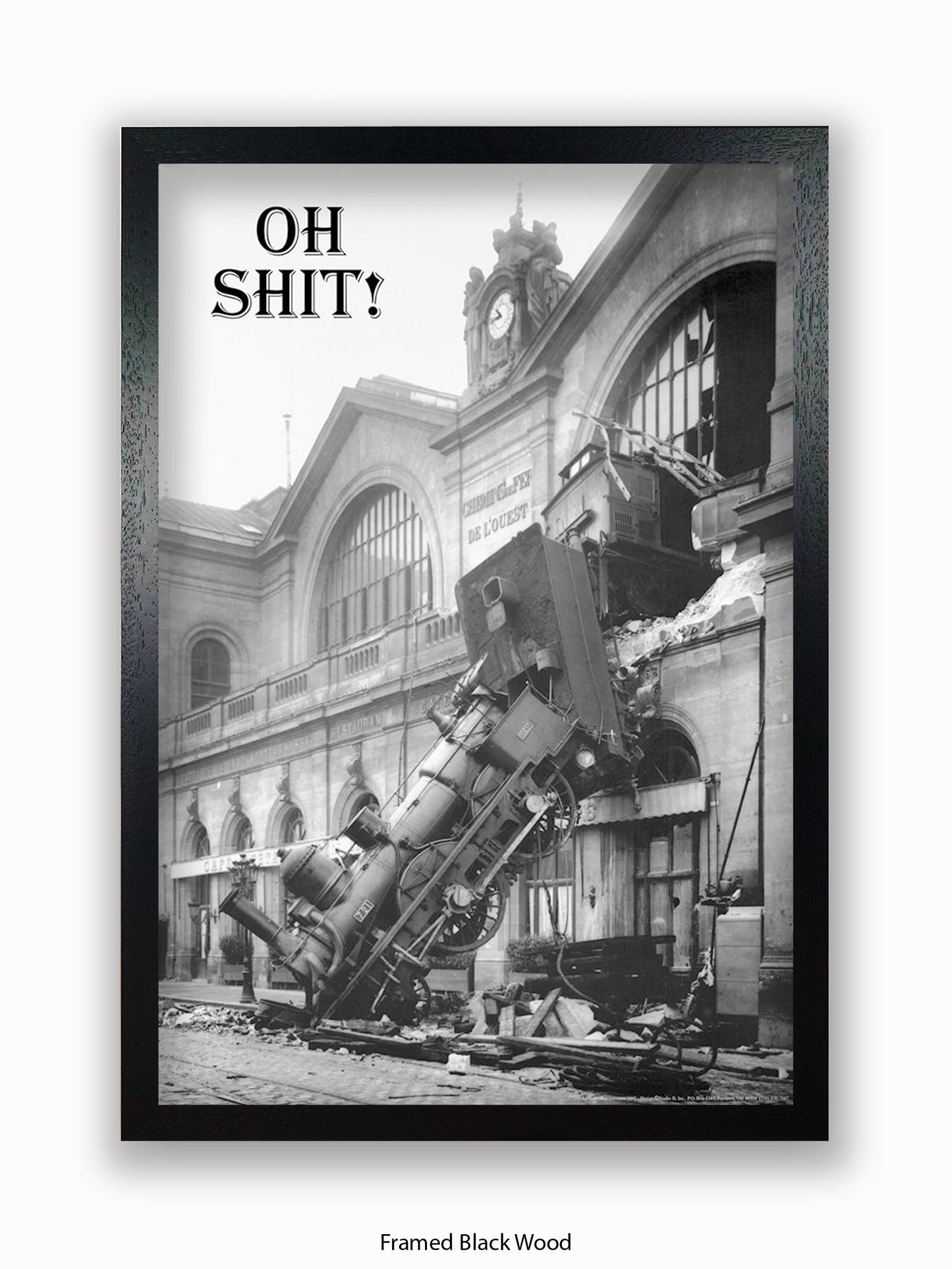 Shit !! Train Crash Poster