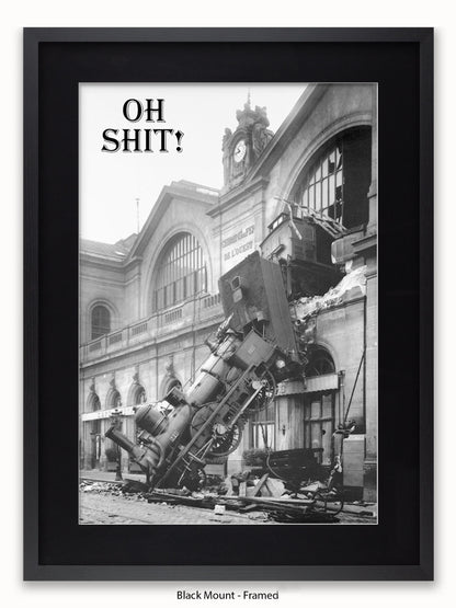 Shit !! Train Crash Poster