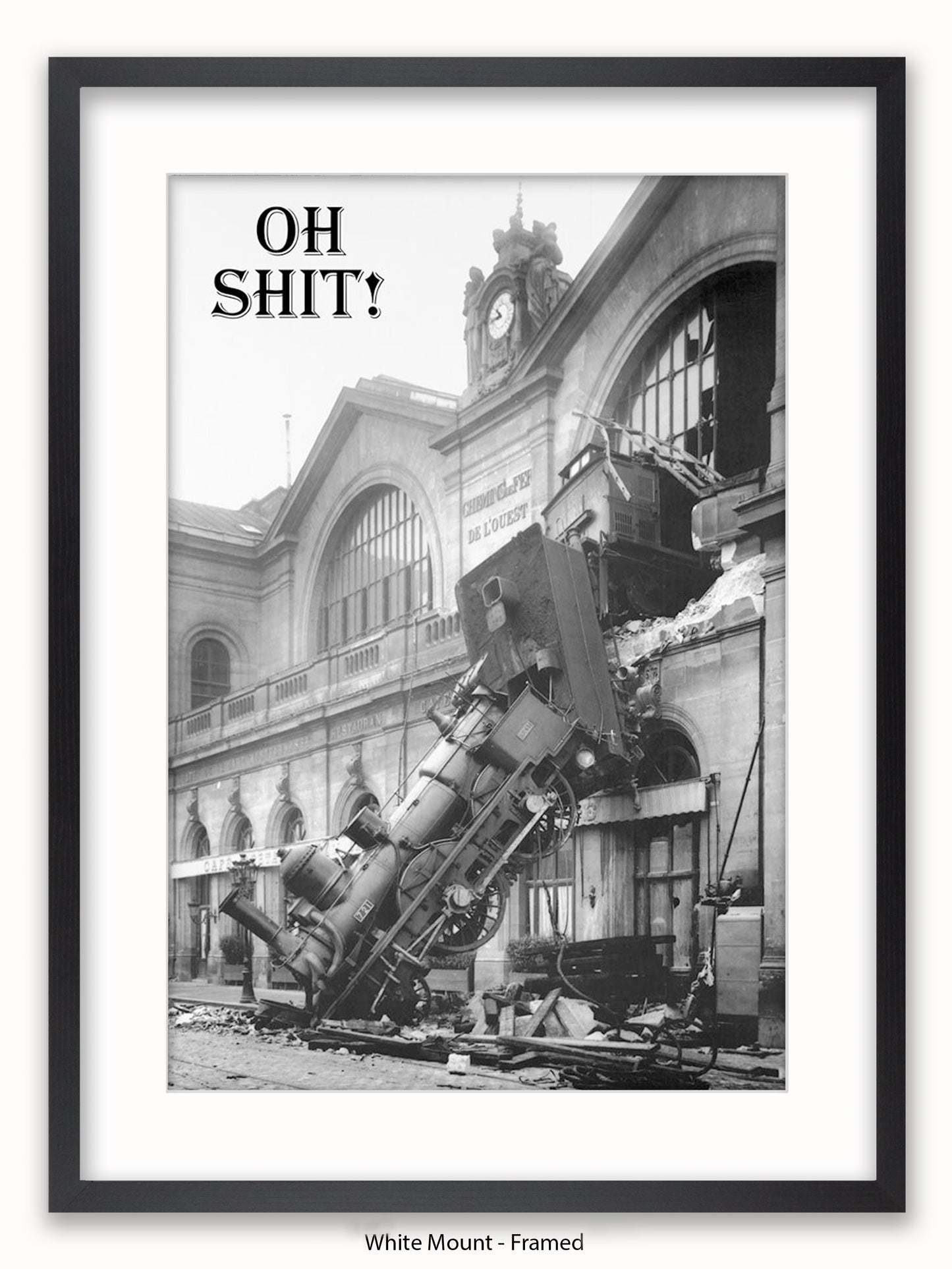 Shit !! Train Crash Poster