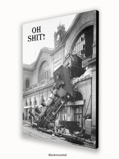 Shit !! Train Crash Poster