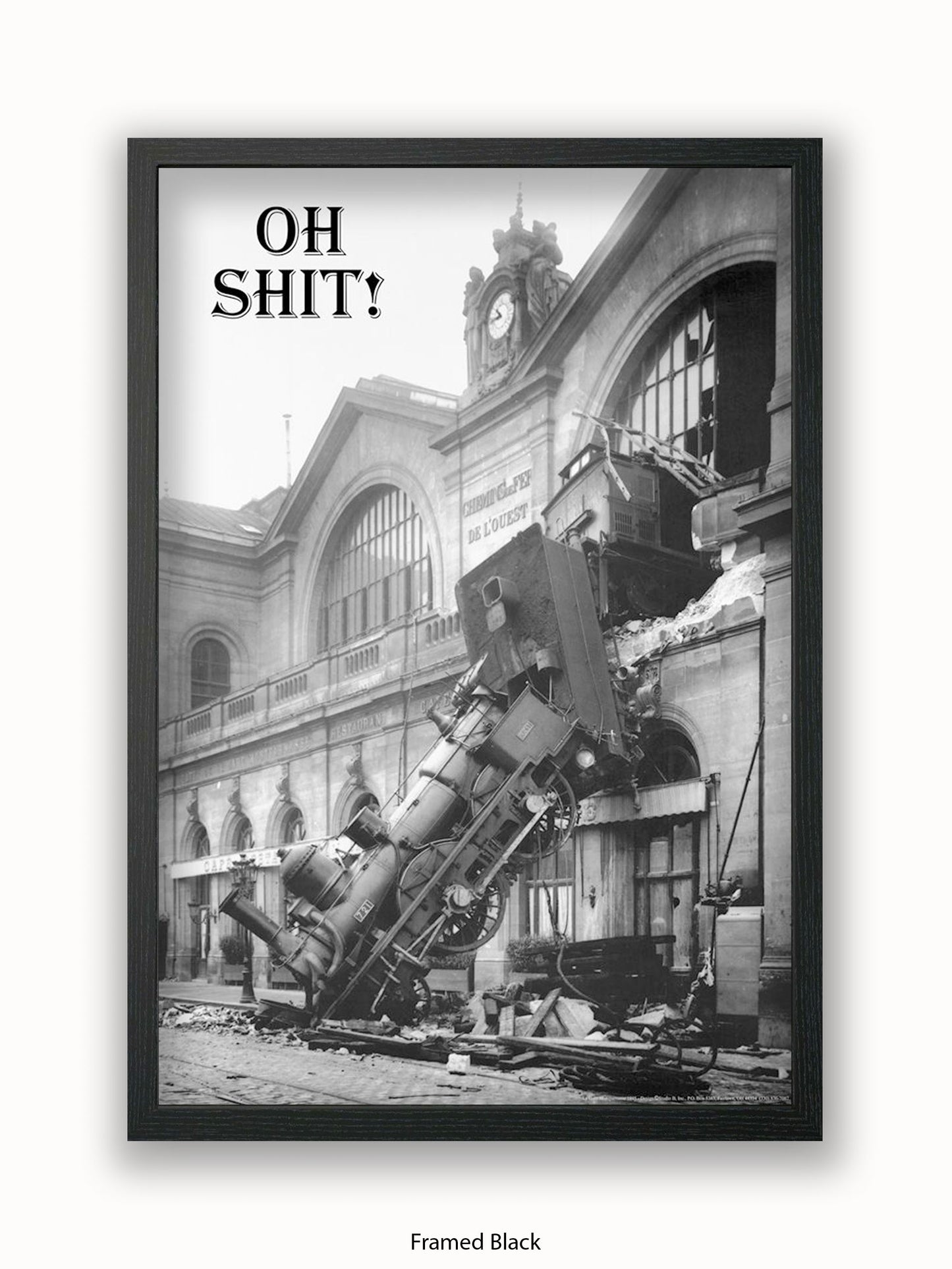 Shit !! Train Crash Poster