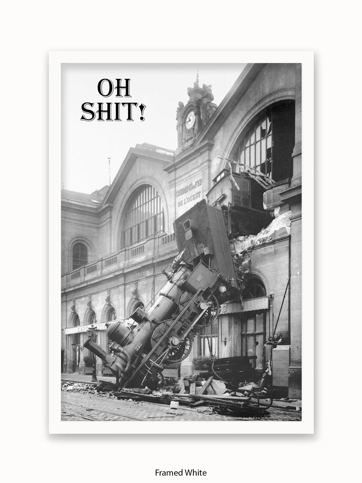 Shit !! Train Crash Poster