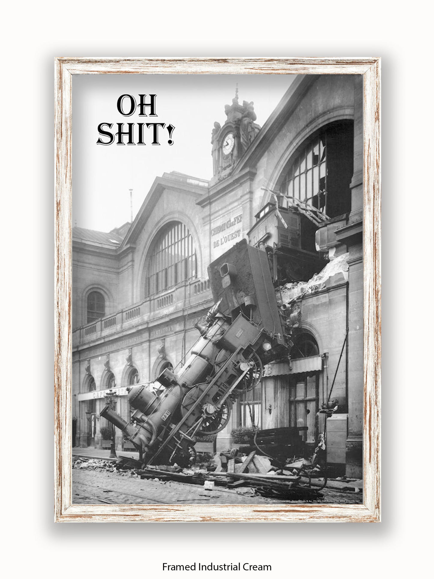 Shit !! Train Crash Poster