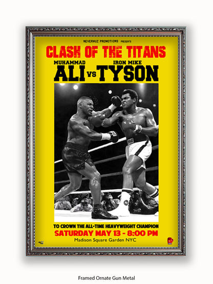 Muhammad Ali Vs Mike Tyson Poster