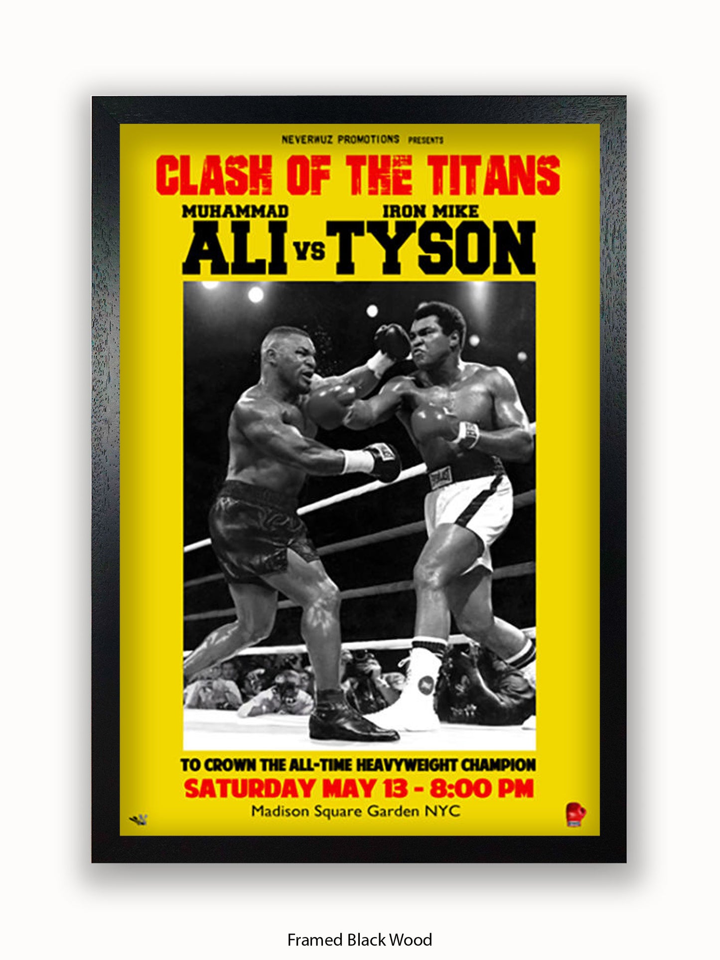 Muhammad Ali Vs Mike Tyson Poster