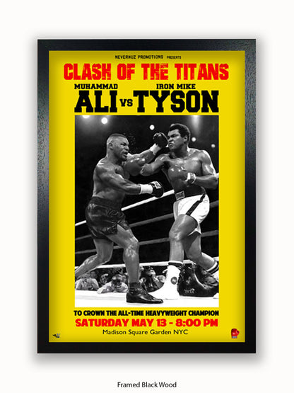 Muhammad Ali Vs Mike Tyson Poster