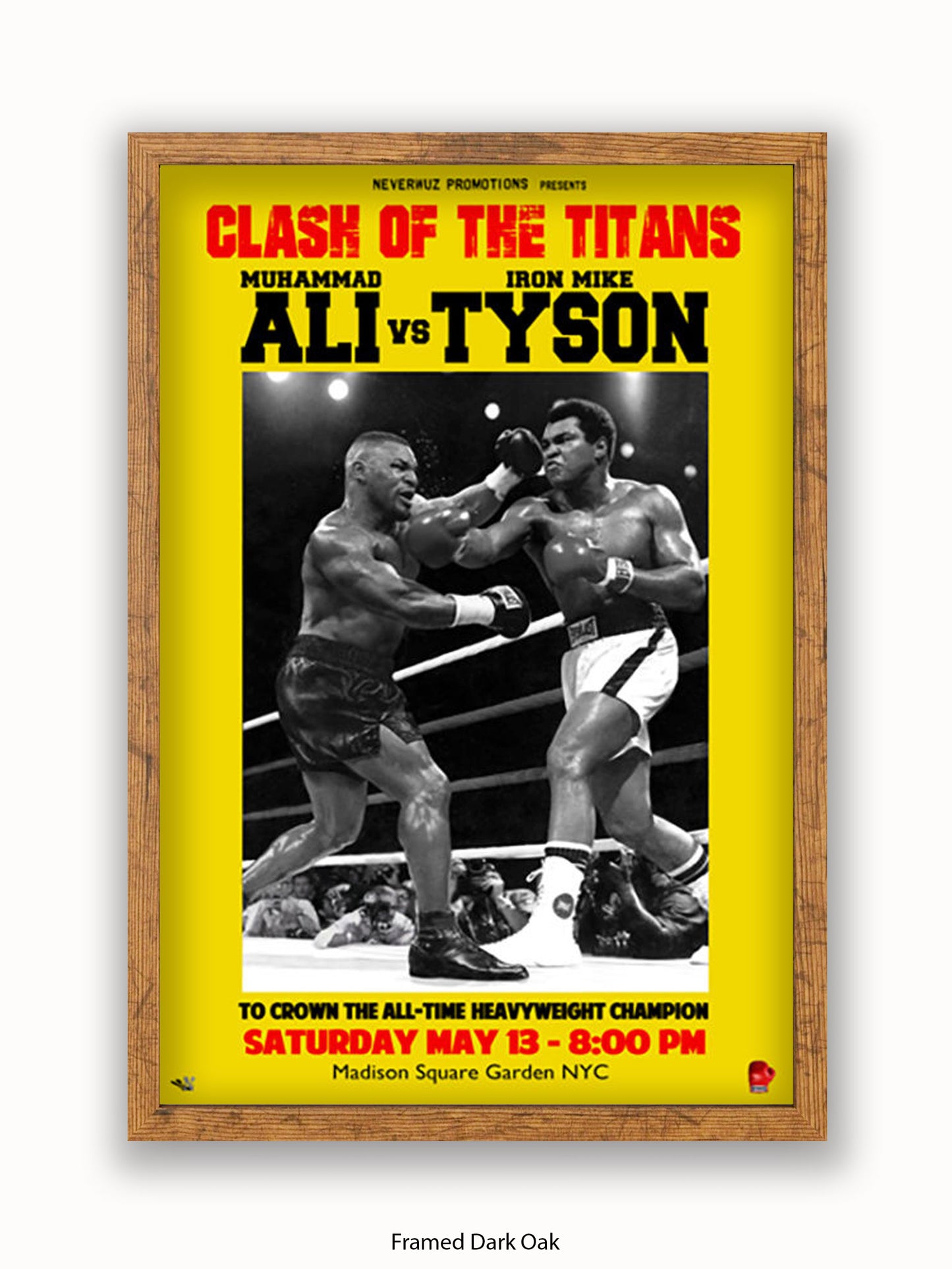 Muhammad Ali Vs Mike Tyson Poster